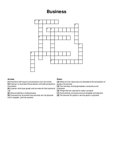 serious business crossword clue.
